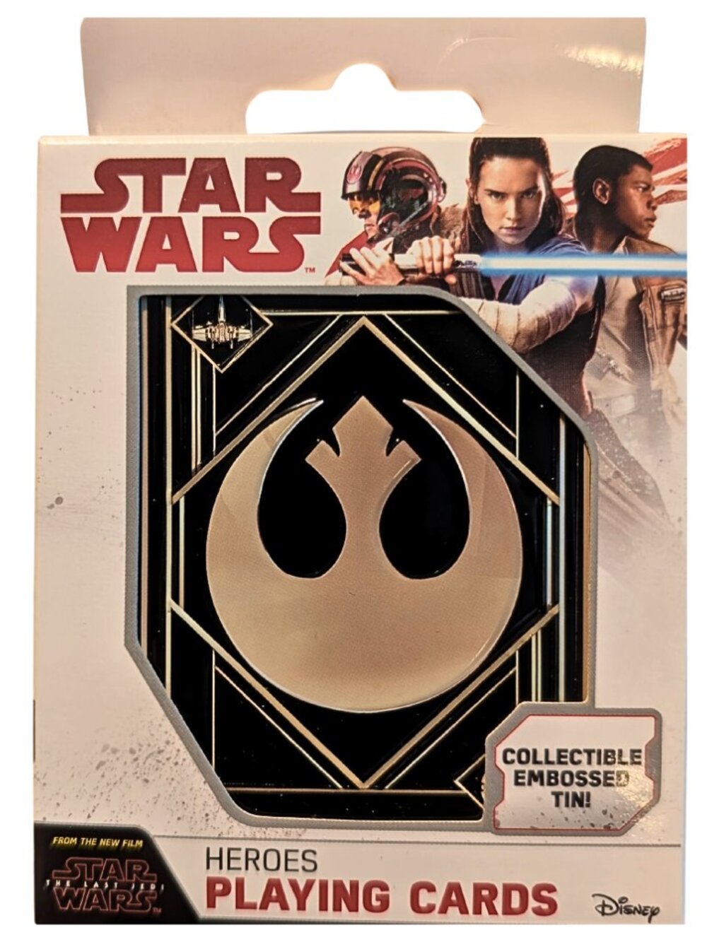 Star Wars Heroes Playing Cards Collectible Embossed Tin Disney New